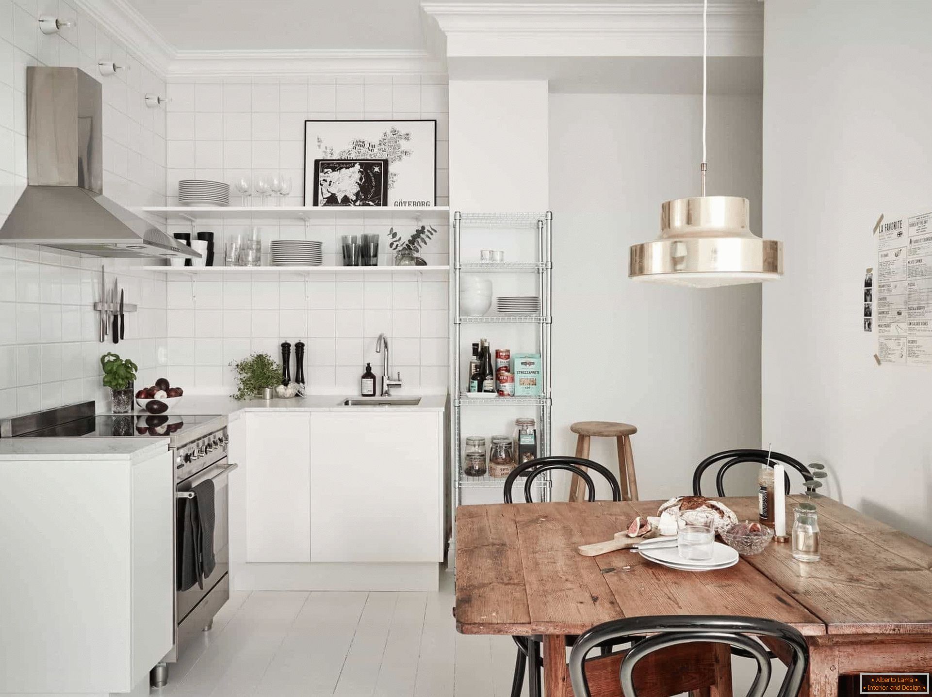 Kitchen decor in Scandinavian style