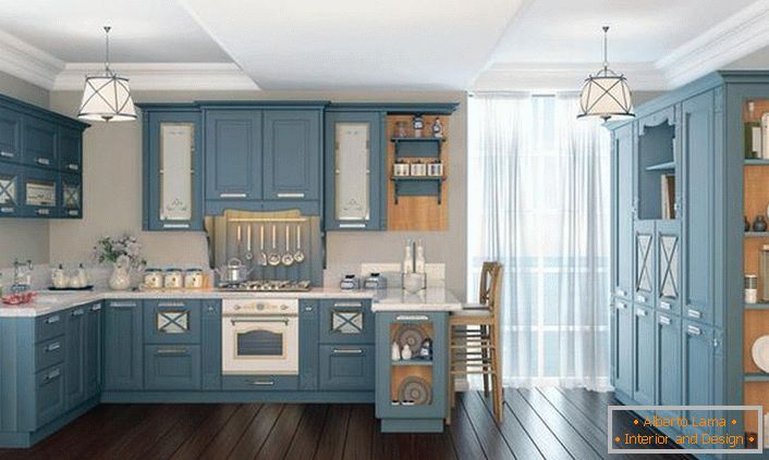 Blue Kitchen Set