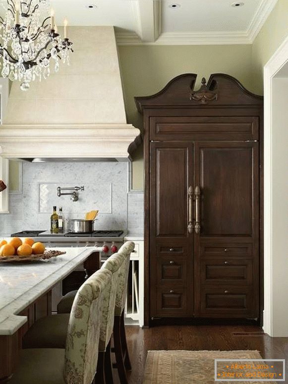 Kitchen with Provence style storage