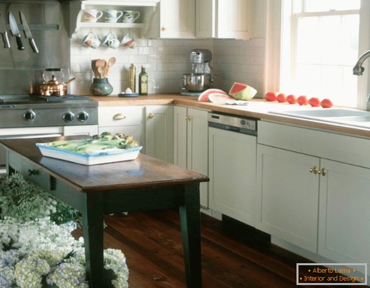 Use of other furniture as a kitchen island