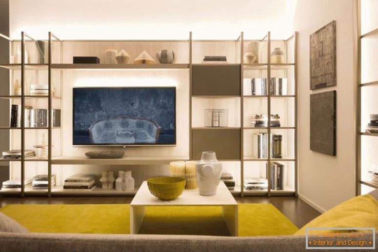 TV-in-the-interior-living room