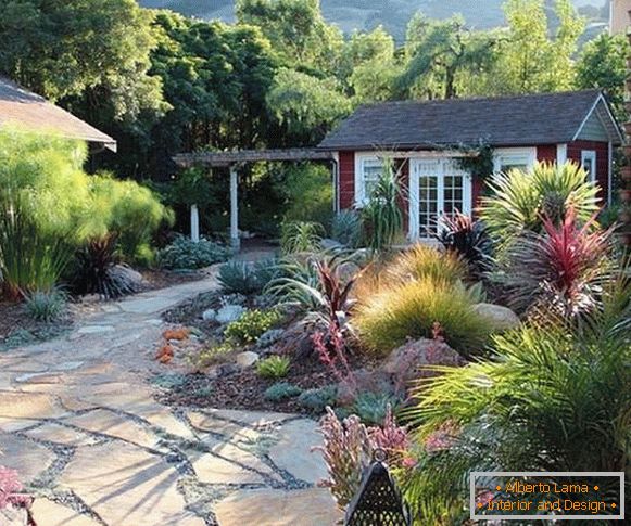 Landscaping of the courtyard of a private house, photo 14