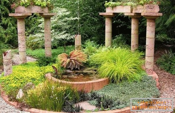 Landscaping of the courtyard of a private house, photo 15