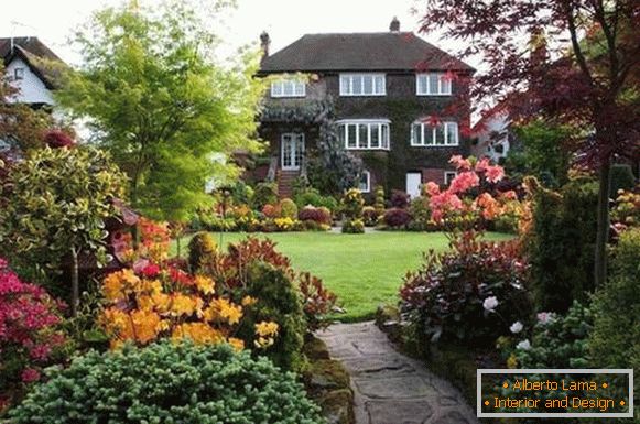 Landscaping of the courtyard of a private house, photo 8