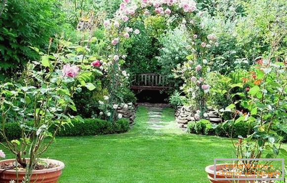 Landscaping of the courtyard of a private house, photo 9