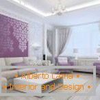 Hall in lilac color