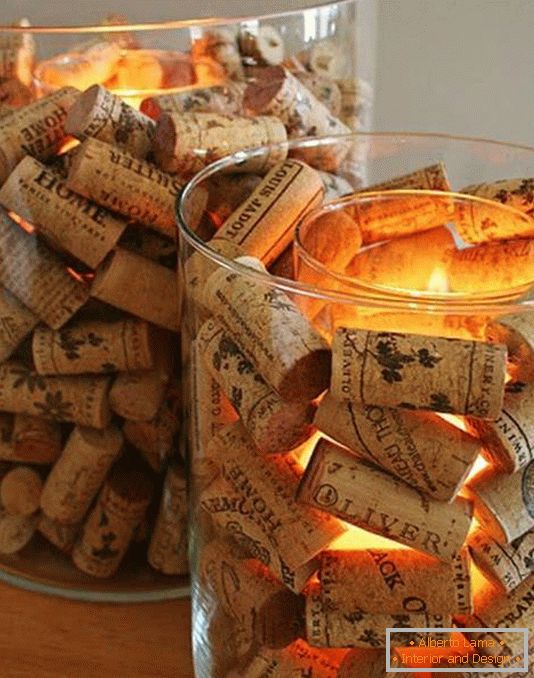 Wine corks like home decor