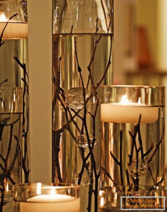 Floating Candles in Glassware