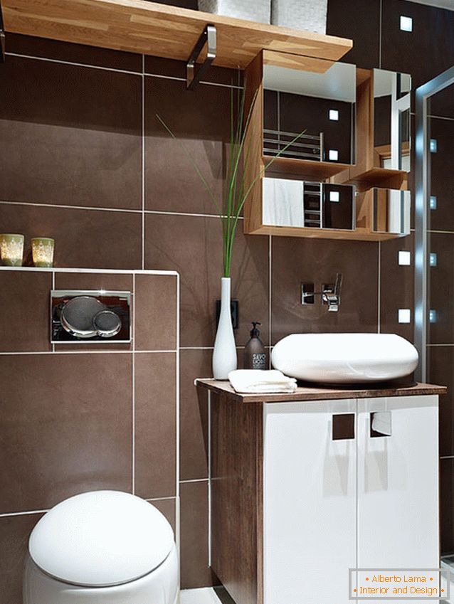 Bathroom studio apartment in Switzerland