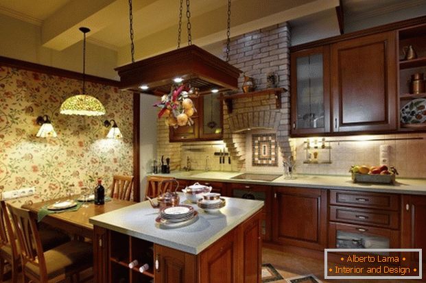wooden chandeliers for the kitchen фото