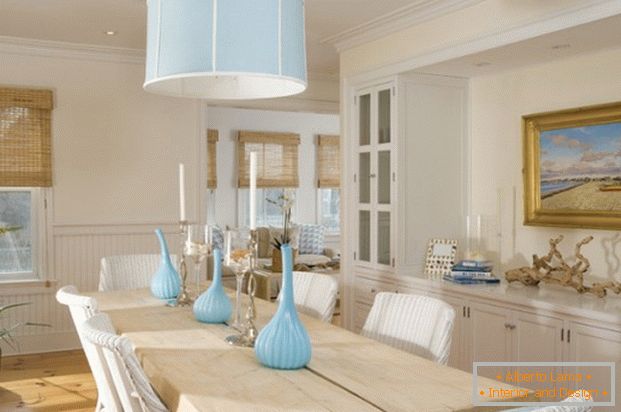 chandelier with shade for kitchen interior