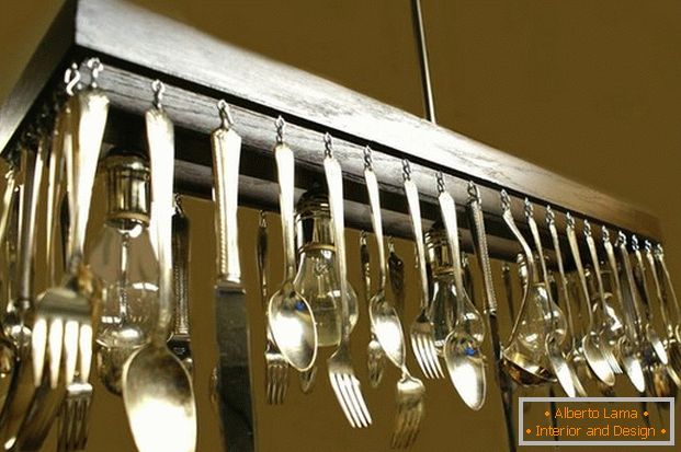 chandelier in the kitchen with their own hands