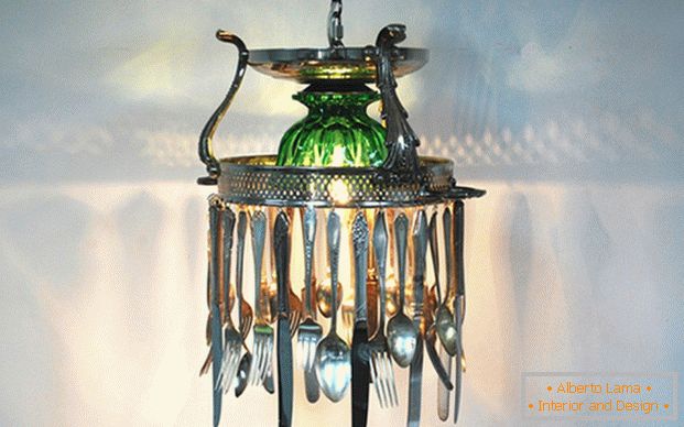 chandelier in the kitchen with their own hands