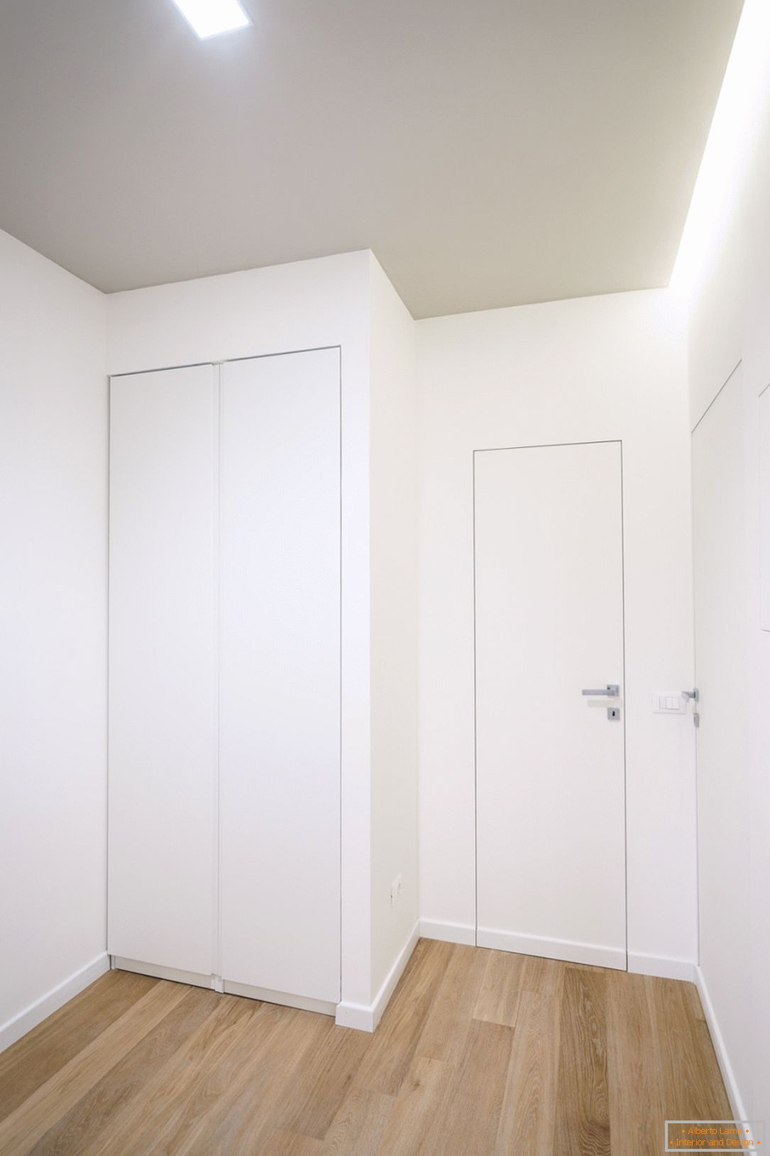 Corridor in white color