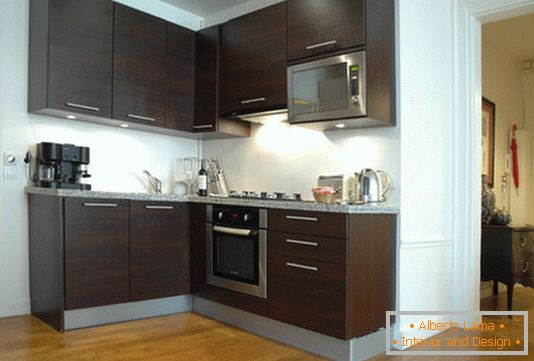 Interior of functional small kitchen