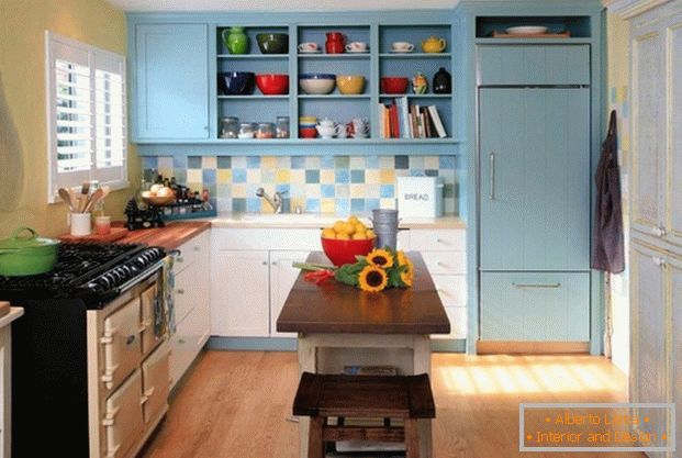 small kitchens in Provence style 01
