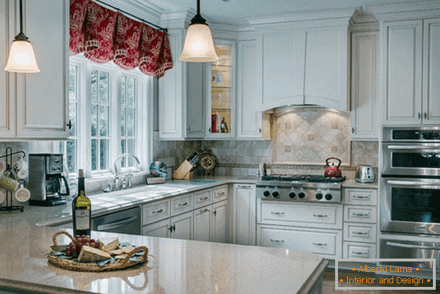 small kitchen in the style of a Provence photo интерьер