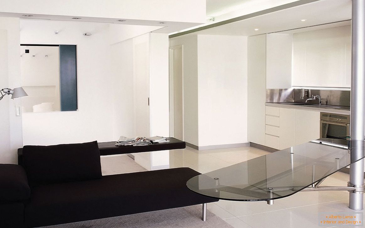 Transformable glass table