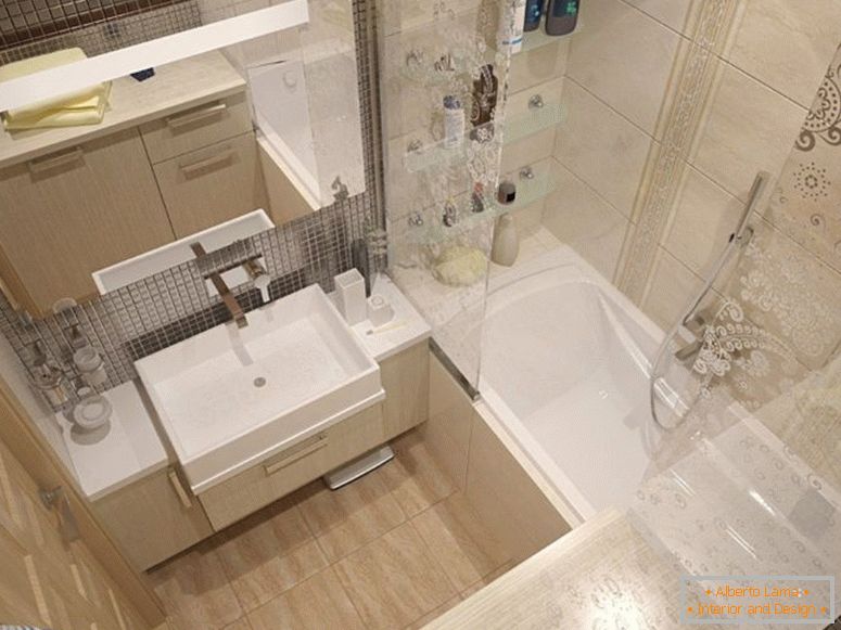 Small bathroom 3 m²: 70 photos, ideas for lay-out and design