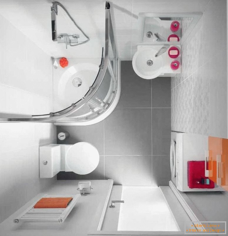 Small bathroom 3 m²: 70 photos, ideas for lay-out and design