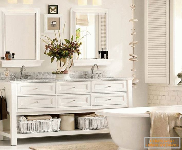 Storage in a small bathroom