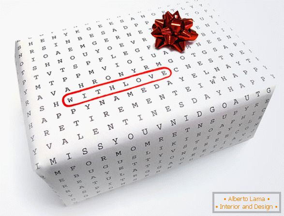 Creative gift wrapping-crossword