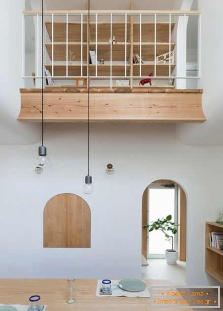 Arches in the interior of a small house