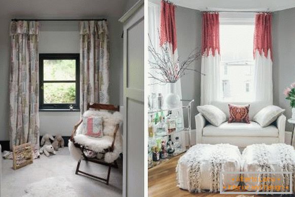 How to visually enlarge a room with curtains