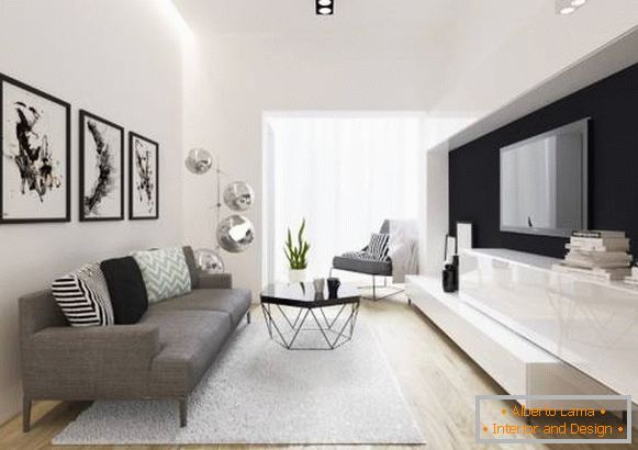 How to decorate the interior of a small room - photo of the living room