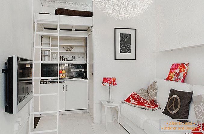 Interior design of a small apartment