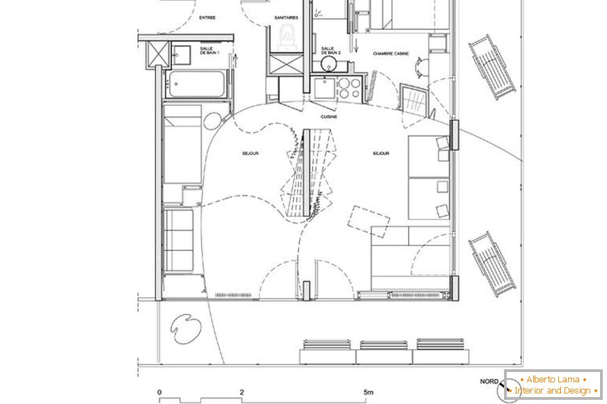 Layout of the apartments
