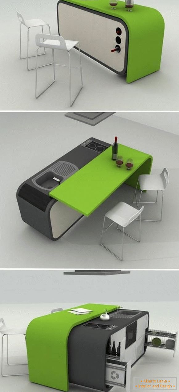 Smart kitchen furniture transformer