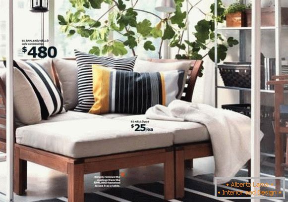 Stylish balcony furniture catalog IKEA 2015