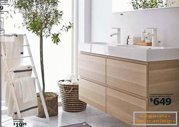 Catalog of bathroom furniture IKEA 2015