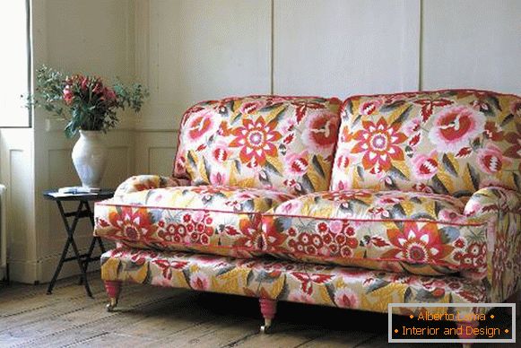 Furniture fabrics with large patterns