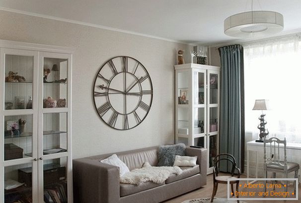 Living room in gray