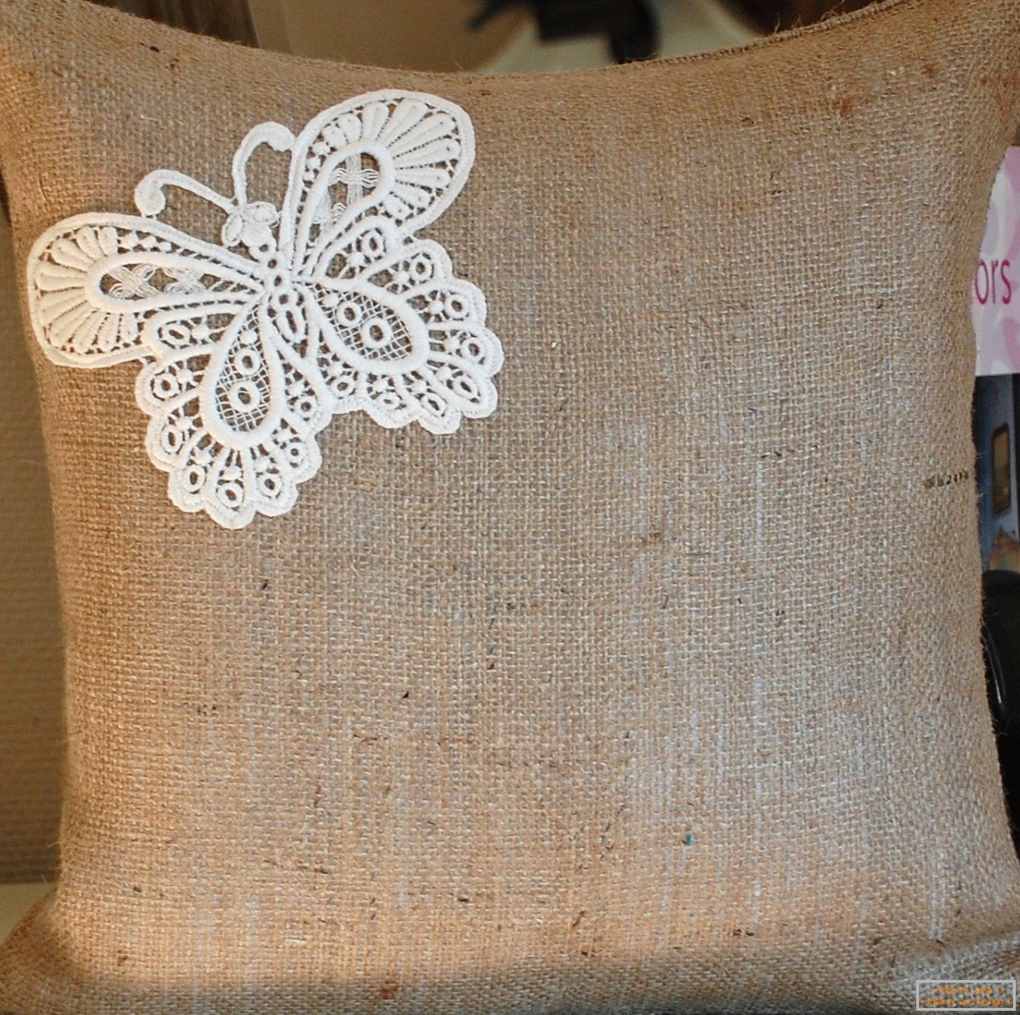 Butterfly on the pillow