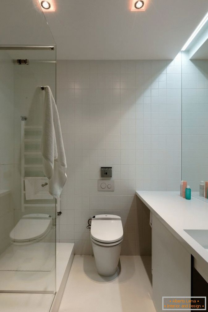 A bathroom of a small two-room apartment in Kiev
