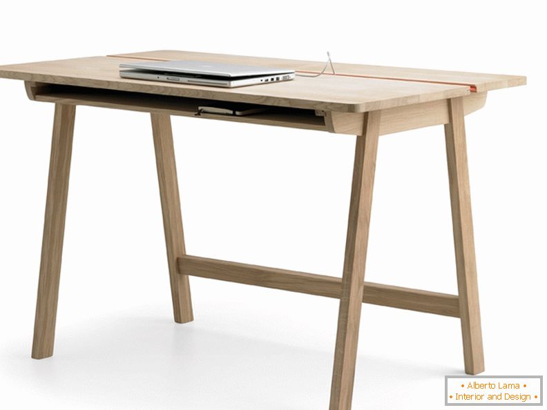 Minimalist oak table Landa