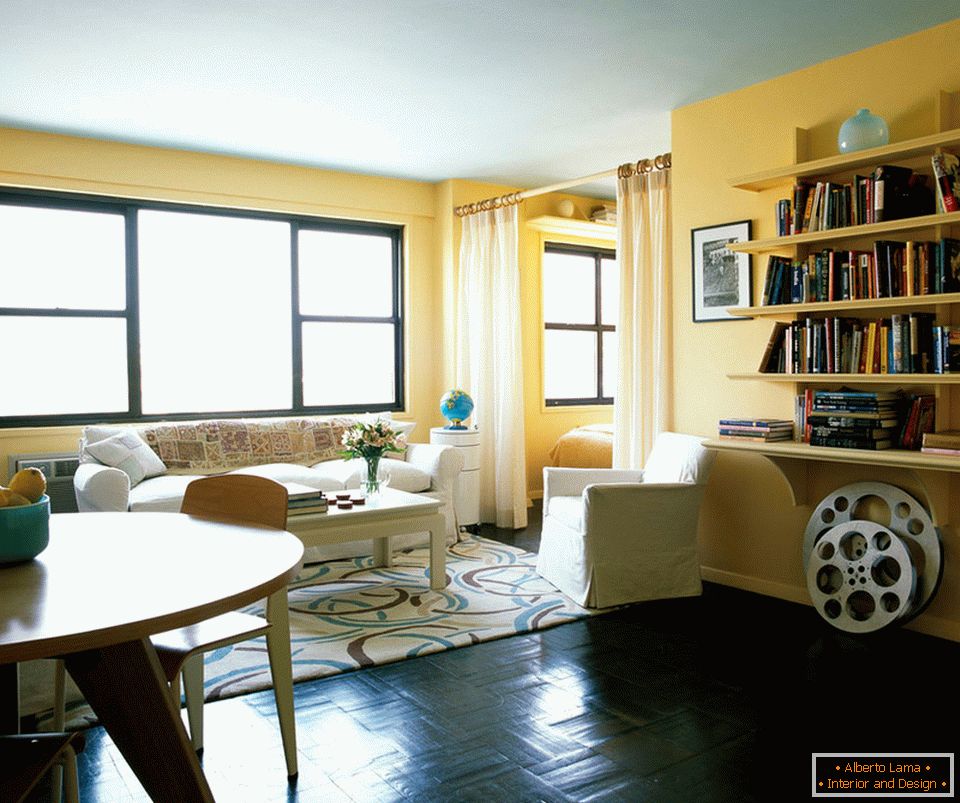 Interior of an apartment for a girl in New York