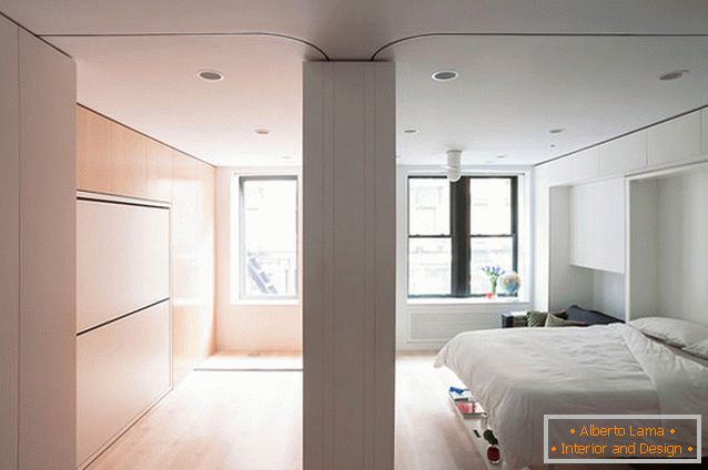 Bedroom and children's multifunctional apartment-transformer in New York