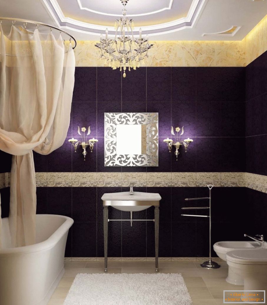 Interior of a luxurious bathroom