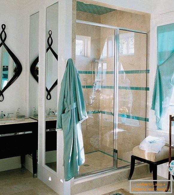 Ideas for a shower in the bathroom - a selection of the best photos