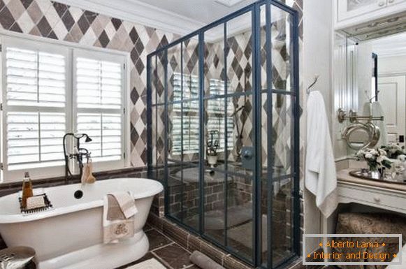 Beautiful shower - photo in bathroom design