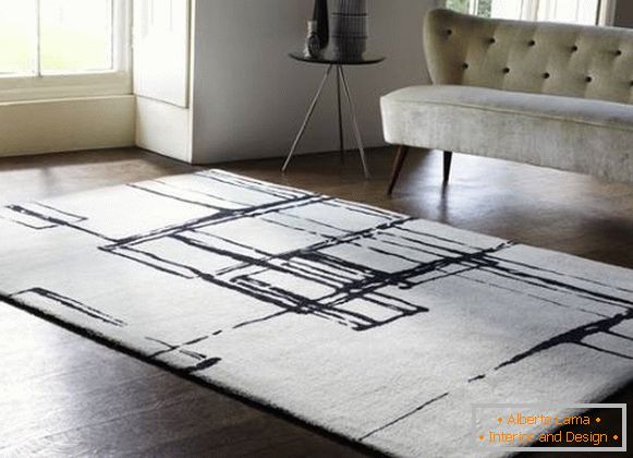 The best modern carpets and carpets on the floor - 27 photos