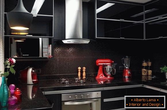 Design of the kitchen in 2018 in black