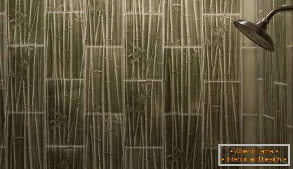 Bathroom tile for bamboo