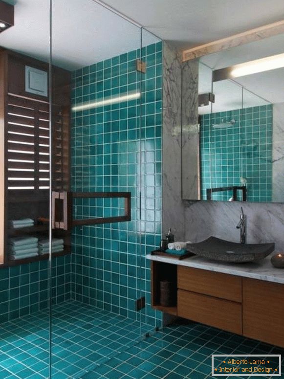 Beautiful color tiles for bathroom