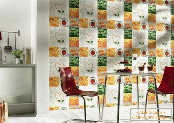 washable wallpaper for kitchen, photo 43