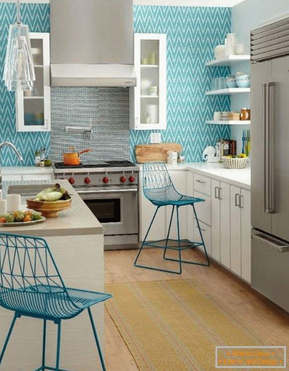 wallpaper washable for kitchen leroua, photo 5